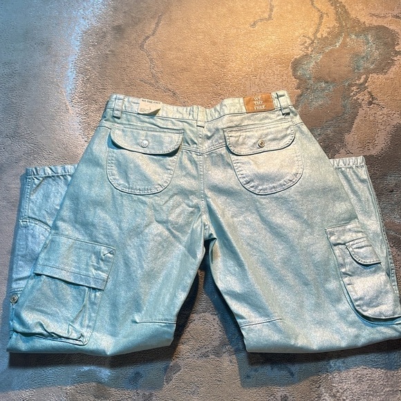 WE THE FREE Lap Of Luxury Barrel Cargo Jeans. NEW - Picture 3 of 6